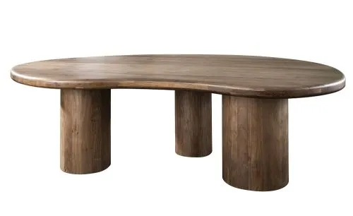 Esstisch Tabula | Nierenförmig | 245 cm | Akazie massiv | braun