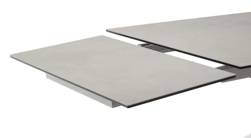 Esstisch Tesero | anthrazit / Edelstahl | ausziehbar | 200(300) x 95