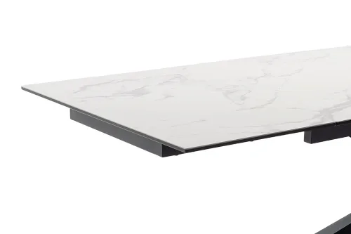 Esstisch Tesero | creme / schwarz | ausziehbar | 200(300) x 95