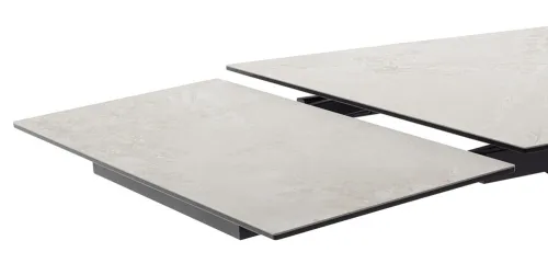 Esstisch Tesero | grau / schwarz | ausziehbar | 200(300) x 95