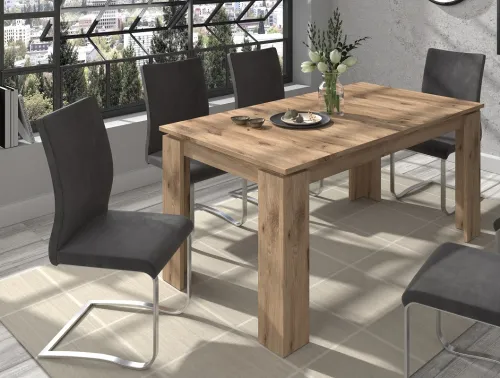 Esstisch Titan | Ausziehtisch | Nox Oak | 160 (200) x 90