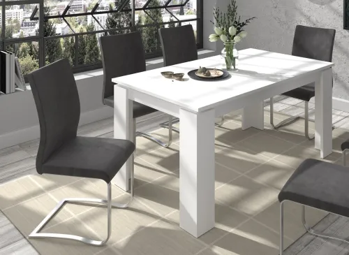 Esstisch Titan | Ausziehtisch | weiß | 160 (200) x 90
