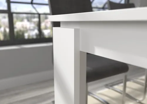 Esstisch Titan | Ausziehtisch | weiß | 160 (200) x 90