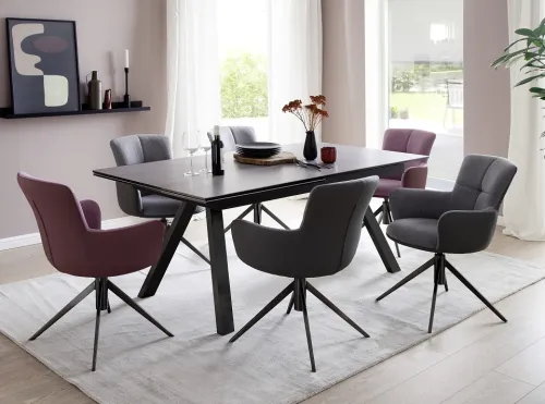 Esstisch Tobago | anthrazit | ausziehbar | 180(260) x 95