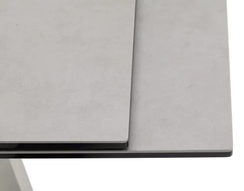 Esstisch Tobago | Edelstahl | hellgrau | ausziehbar | 180(260) x 95