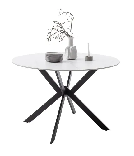 Esstisch Ubate | weiß | rund | Ø 120 cm