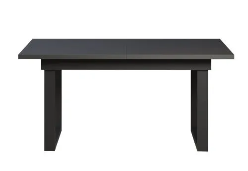 Esstisch Universal | ausziebar | 160 /200) x 90 | Anthrazit / Schwarz