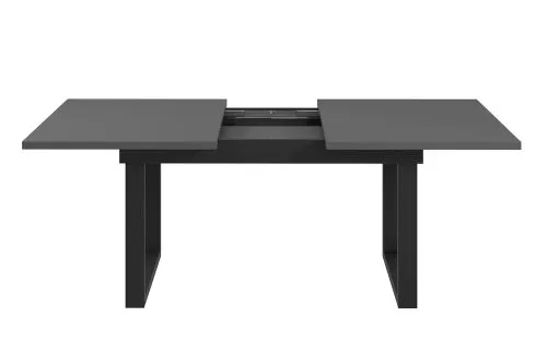 Esstisch Universal | ausziebar | 160 /200) x 90 | Anthrazit / Schwarz