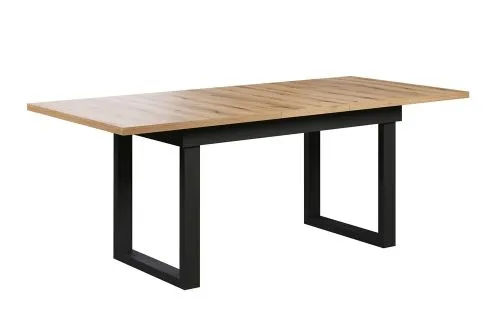 Esstisch Universal | ausziebar | 160 /200) x 90 | Evoke Eiche / Schwarz
