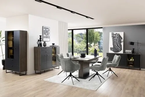 Esstisch Venezia | Vulcano Eiche | 180(280)x100