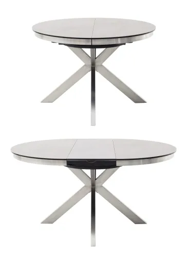 Esstisch Winnipeg | anthrazit | rund | ausziehbar | Ø 120(160) cm