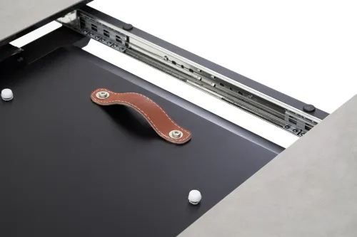 Esstisch Winnipeg | anthrazit | rund | ausziehbar | Ø 120(160) cm