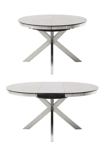 Esstisch Winnipeg | anthrazit | rund | ausziehbar | Ø 120(160) cm