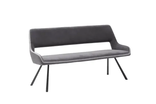 Esszimmerbank Bayonne | Webstoff | dunkelgrau | 175x59