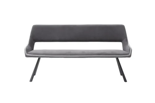 Esszimmerbank Bayonne | Webstoff | dunkelgrau | 175x59