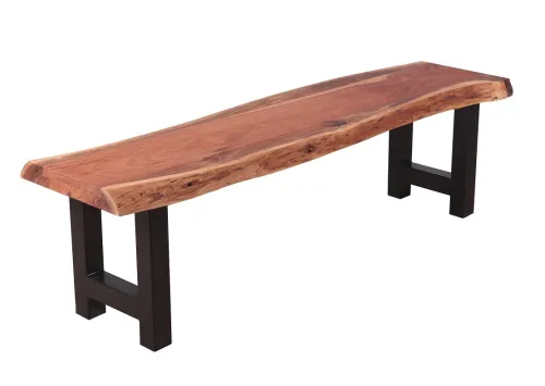 Esszimmerbank Egriss | Akazie massiv | 190 cm | Baumstamm