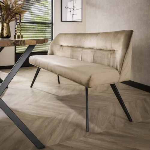 Esszimmerbank Kilis | Samt | champagner