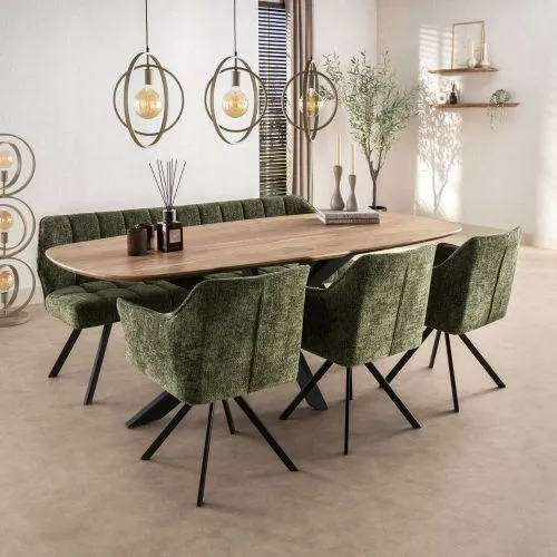 Esszimmerbank Muda | 180 cm | Hoven grün