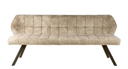 Esszimmerbank Muda | 180cm | Alura-Stoff / Webstoff | sand-braun