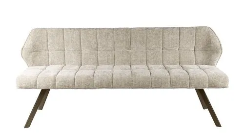 Esszimmerbank Muda | 180cm | Hoven-Stoff / Chenille | sand-braun