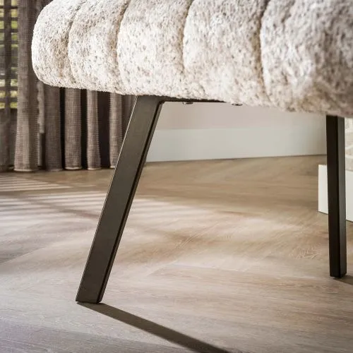 Esszimmerbank Selene | Alura Stoff / Webstoff | sand-braun