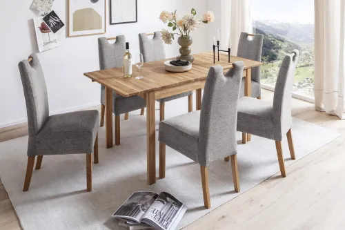 Esszimmertisch Basco | 125X80 | Wildeiche massiv