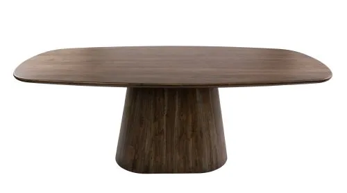 Esszimmertisch Gloria | oval | 215cm | Akazie massiv | braun