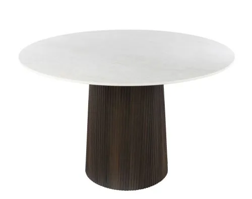 Esszimmertisch Sienna | rund | 3D Keramik | Taj Mahal