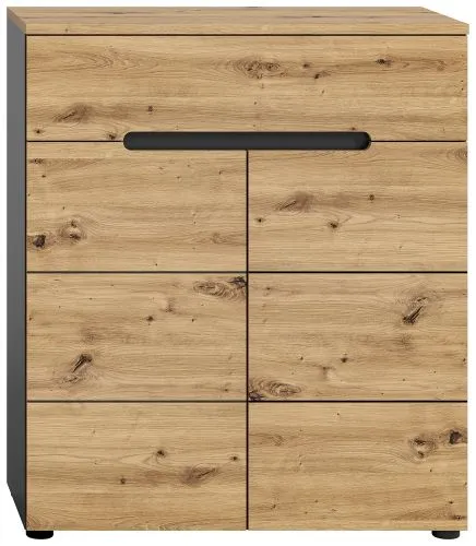 Garderoben-Set Canu 3 | Basalt grau / Artisan | 3-teilig