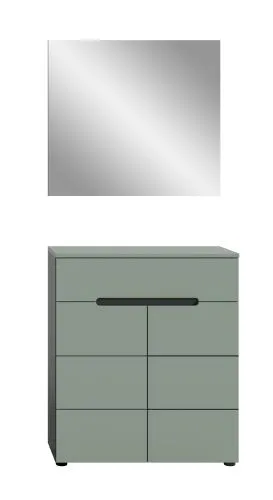 Garderoben-Set Canu | Basalt grau / Smoke Green | 2-teilig