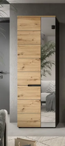 Garderoben-Set Canu | grau / Artisan Eiche | 3-teilig