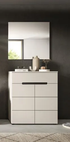 Garderoben-Set Canu | Kaschmir / Basalt grau | 2-teilig