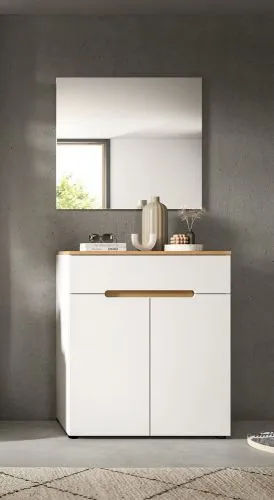 Garderoben-Set Canu | Weiß / Artisan Eiche | 2-teilig