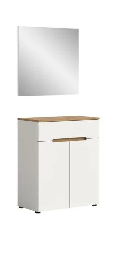 Garderoben-Set Canu | Weiß / Artisan Eiche | 2-teilig
