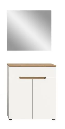 Garderoben-Set Canu | Weiß / Artisan Eiche | 2-teilig