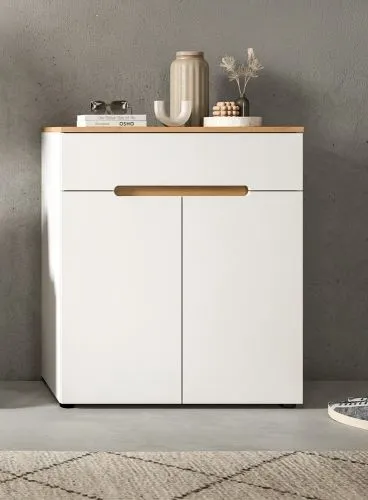 Garderoben-Set Canu | Weiß / Artisan Eiche | 5-teilig ohne Kissen