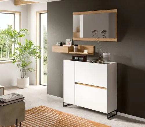 Garderoben-Set Drive 2 | weiß / Artisan Oak | 3-teilig ohne Beleuchtung