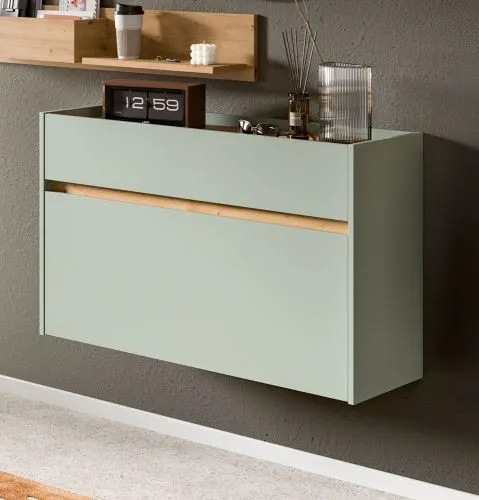 Garderoben-Set Drive 5 | Salbei / Artisan Oak | 4-teilig ohne Beleuchtung