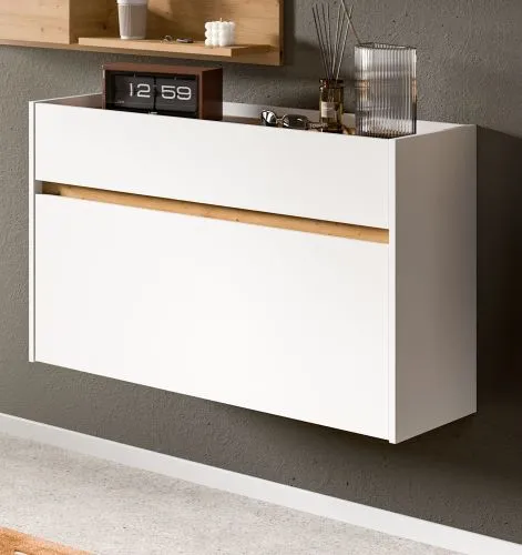 Garderoben-Set Drive 5 | weiß / Artisan Oak | 4-teilig ohne Beleuchtung