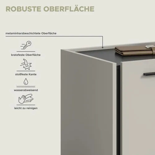 Garderoben-Set Emil | Kaschmir / schwarz | 3-teilig