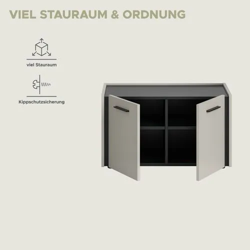 Garderoben-Set Emil | Kaschmir / schwarz | 4-teilig