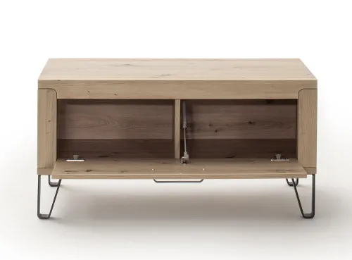 Garderoben Set Incata | Balkeneiche / Oxid grau | 5-teilig mit Sitzkissen