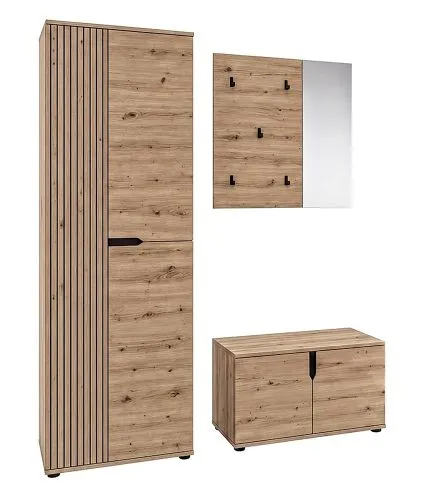 Garderoben-Set Keno | Artisan Eiche | 3-teilig