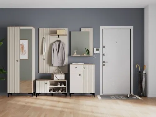 Garderoben-Set Lucrezia, 5-teilig, Cashmere Dekor – Ansicht 12