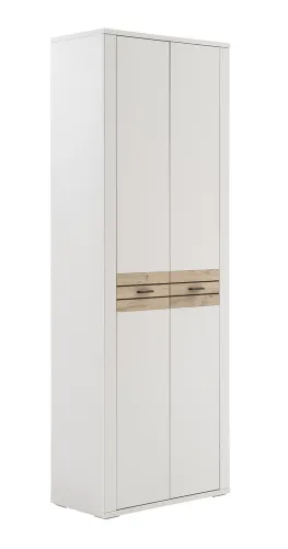 Garderoben Set Mantena | Modern White / Viking Oak | 5-teilig mit Sitzkissen