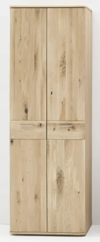 Garderoben Set Nilo | Balkeneiche Bianco | 5-teilig | Sitzkissen mit Sitzkissen