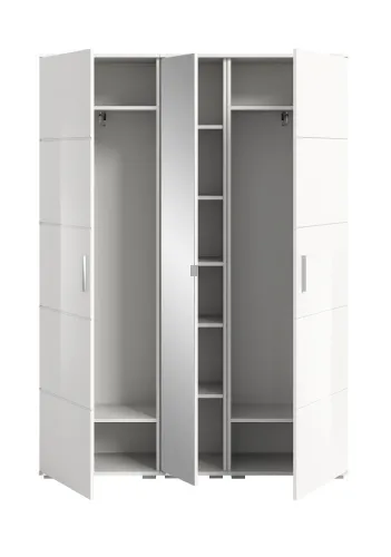 Garderoben-Set Prego | weiß Hochglanz | 3-teilig