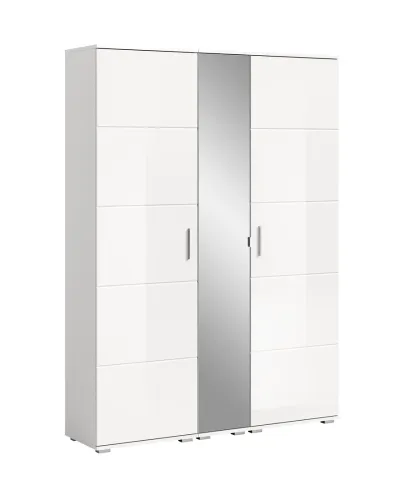 Garderoben-Set Prego | weiß Hochglanz | 3-teilig