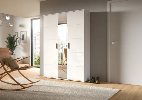 Garderoben-Set Prego | weiß Hochglanz | 3-teilig