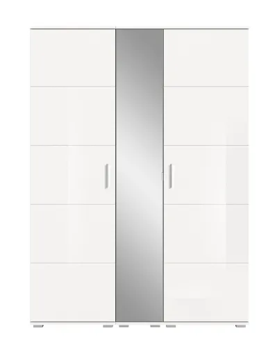 Garderoben-Set Prego | weiß Hochglanz | 3-teilig